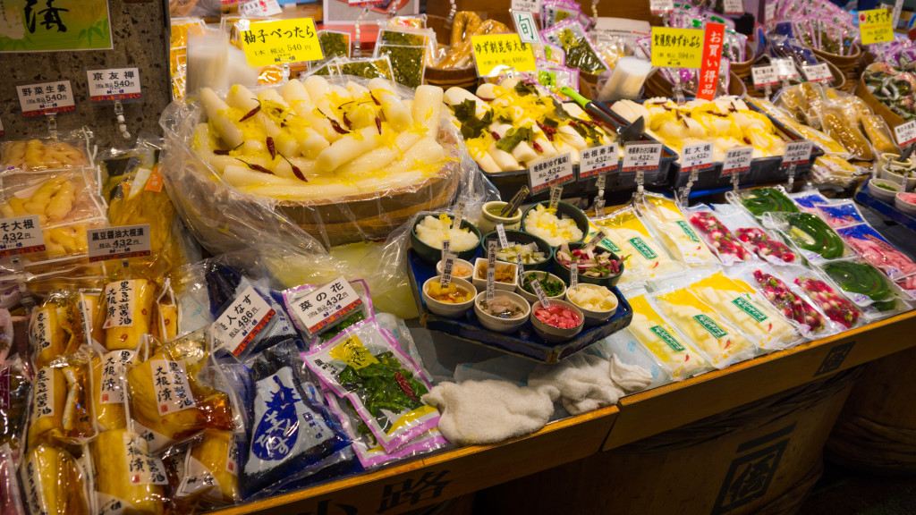 traditional pickle shop Nishiki Market, Kyoto, Japan | cultivatorkitchen.com