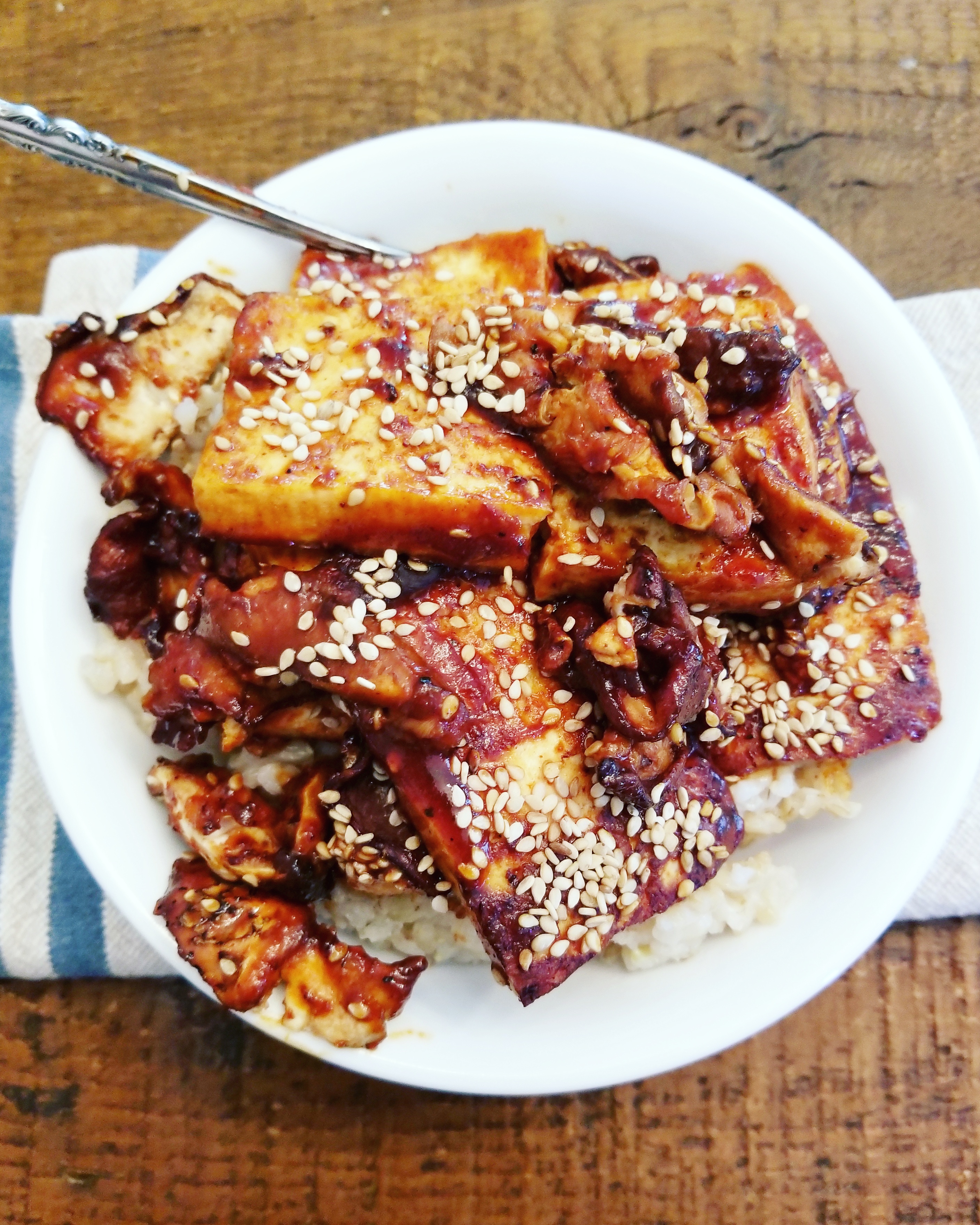 Korean BBQ Tofu & Mushrooms, Vegan & Oil-Free! | CultivatorKitchen.com