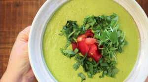 Low Fat Raw Vegan (LFRV) Warm & Creamy Pea Soup Recipe | Cultivator Kitchen