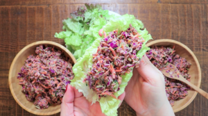Rainbow Slaw Lettuce Wraps! Low Fat Raw Vegan | Cultivator Kitchen