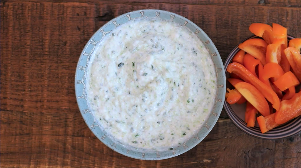 Raw Vegan Tzatziki (Greek Cucumber Yogurt Sauce) from Juice Pulp | Cultivator Kitchen