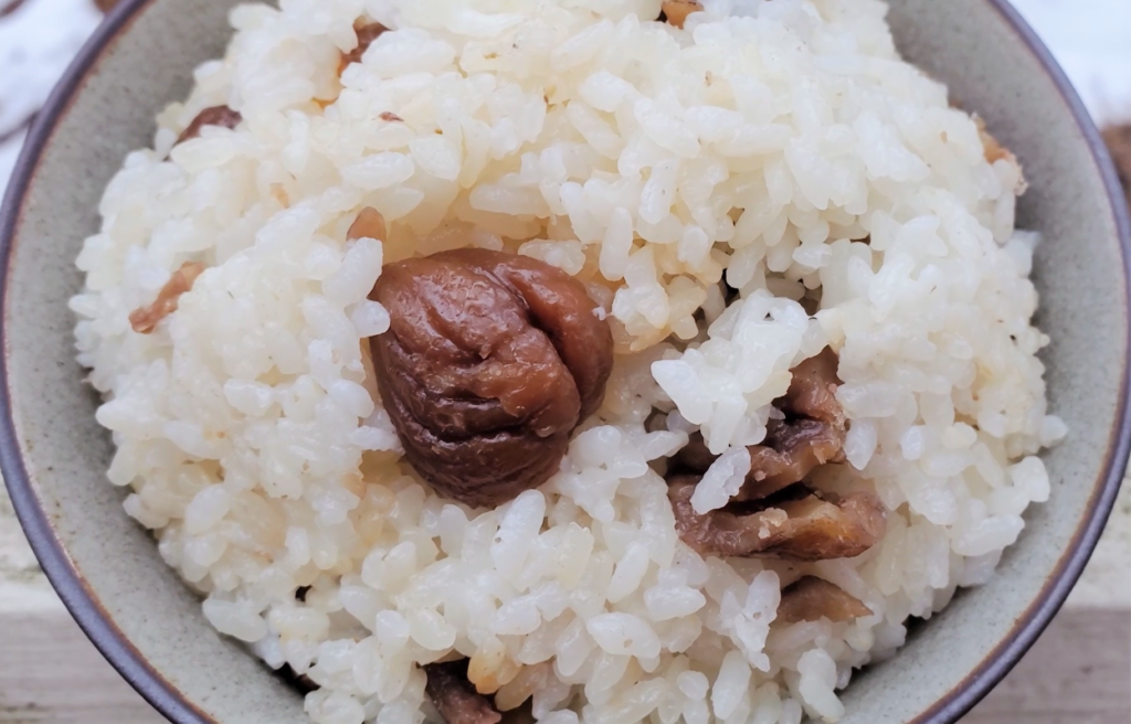 Japanese Chestnut Rice 🌰 Kuri Gohan 栗ごはん | CultivatorKitchen.com
