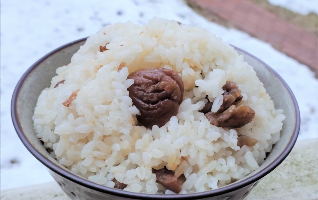 Japanese Chestnut Rice 🌰 Kuri Gohan 栗ごはん | CultivatorKitchen.com