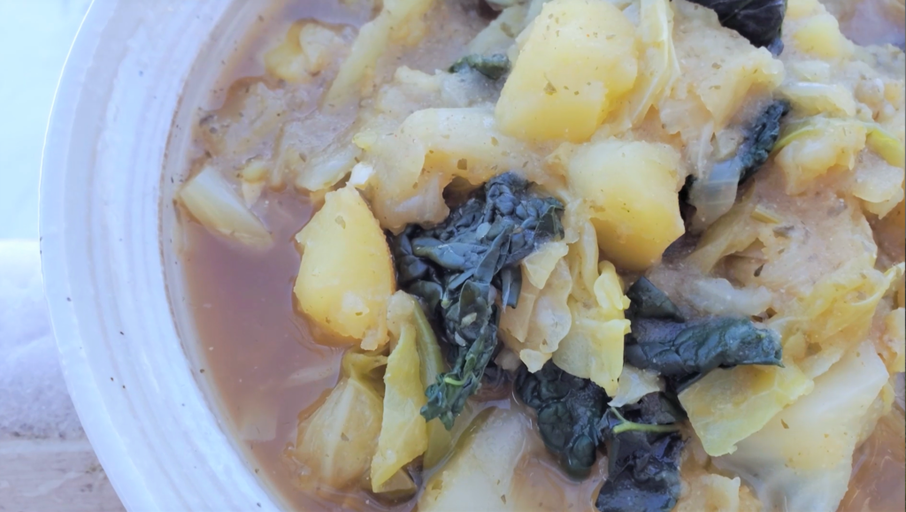 Instant Pot Cabbage Potato Kale Stew 🍲 Oil-Free & Vegan | CultivatorKitchen.com